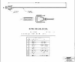 [CC-389] DB15 RX Cable, 18FT MALE Conn. (Gray)